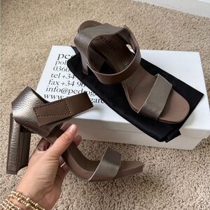 Pedro Garcia Women's Bronze Heeled Sandals